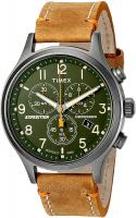 Timex Men's TW4B04300 Expedition Scout Chronograph Watch Brown/Natural Leather Strap Watch