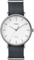 Timex TW2P91300CM Weekender Fairfield Men s Analog Display Quartz Watch, Black Leather Band, Round 4