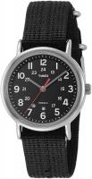Timex Unisex T2N647 Weekender Black Nylon Slip-Thru Strap Watch