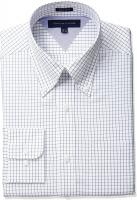 Tommy Hilfiger Men s Tattersall Dress Shirt, White