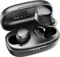 TOZO A1 Mini Wireless Earbuds Bluetooth 5.3, IPX5 Waterproof Headset with Charging Case - Black
