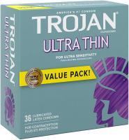 Trojan Ultra Thin Condoms For Ultra Sensitivity, 36 Count