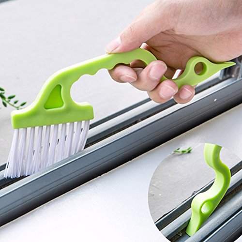 Trycooling Hand-held Groove Gap Cleaning Tools Door Window Track Kitchen Cleaning Brushes (Random Co