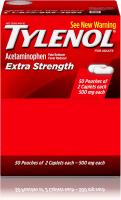 Tylenol Extra Strength Caplets 500mg with Acetaminophen, Pain Reliever & Fever Reducer, (Pack of