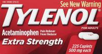 Tylenol Extra Strength Caplets with 500 mg Acetaminophen, Pain Reliever & Fever Reducer - 225 Count
