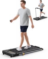 UREVO 2-in-1 Under Desk Treadmill, Ultimate Fitness Companion for Home & Office, Black