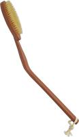 UTRAX 20   Long Detachable Wooden Bath Brush with Curved Reach Handle Hanging Wood Shower Brush with