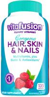 Vitafusion Gorgeous Hair, Skin & Nails Multivitamin Gummy - 135 Count