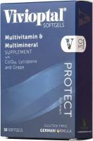 Vivioptal Protect For Men 30 Capsules Multivitamin & Multimineral Supplement CoQ10 Lycopene Resv