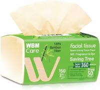 WBM Care Soft Bamboo Facial 3 Ply 150 Tissues/Box,