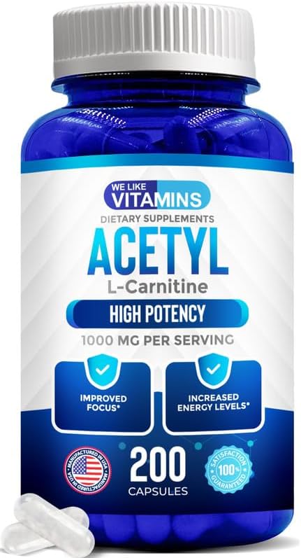 We Like Vitamins Acetyl L-Carnitine 1000mg - 200 V&hellip;