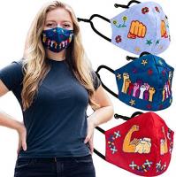 Women Floral Embroidered Face Mask Cotton Lining H