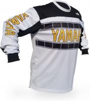 Yamaha Speed Block Vintage Style Motocross Jersey - White