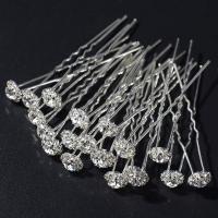 Yantu 20 Pcs Womens Bridal Crystal Flower Hair Pins for Wedding Jewelry