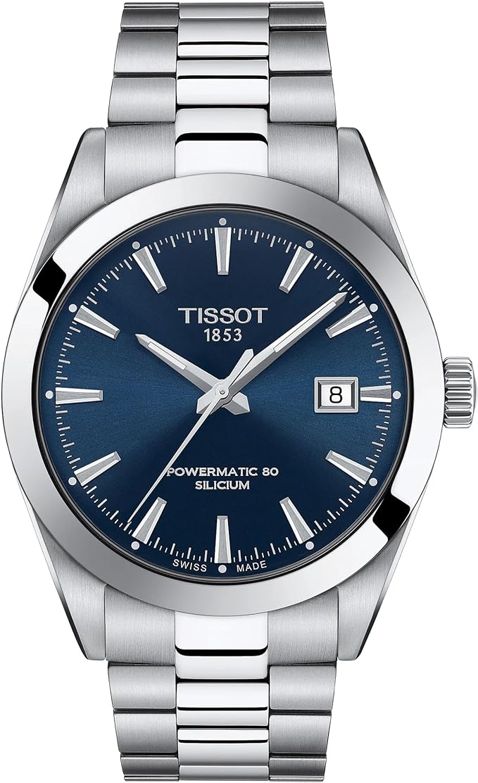 Tissot Mens Gentleman Swiss Automatic Stainless Steel Dress Watch (Model: T1274071104100)