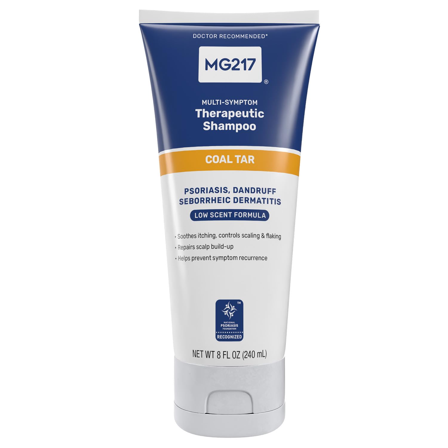 Coal Tar MG217 Psoriasis Shampoo Itching, Scaling, Flaking Control .5% Coal Tar Shampoo and Conditioner
