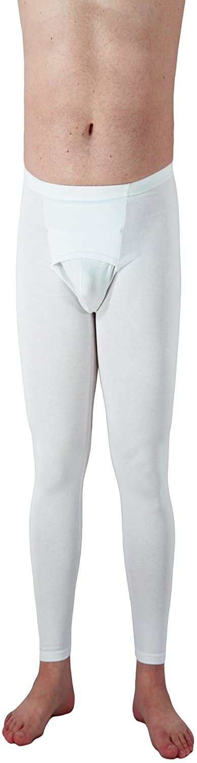 Underworks Ultra Light Men's Cotton Spandex Tights, Leggings - Large Size