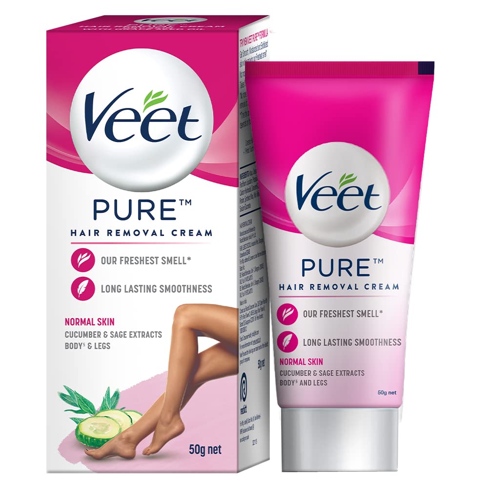 Veet Hair Removal Cream, Long-lasting Smoothness Hair Removal Cream for Women - 1.7 Oz (50 g)