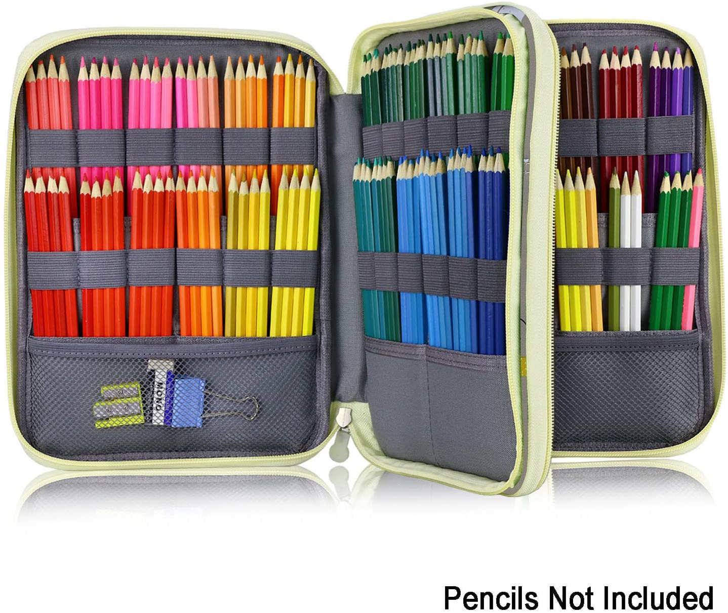 YOUSHARES 192 Slots Colored Pencil Holder Large Capacity Pen Organizer Case
